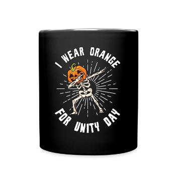 Journée de sensibilisation à la gentillesse orange pour l’unité - Mug uni - noir - Devant