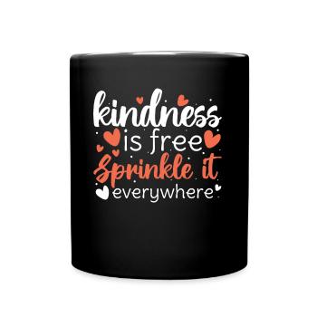 Kindness Sprinkle Orange Awareness Unity Day - Tasse einfarbig - Schwarz - Vorne