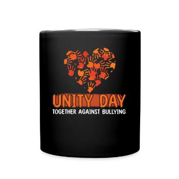 Heart Hands Love Inclusion Kindness Unity Day - Tasse einfarbig - Schwarz - Vorne