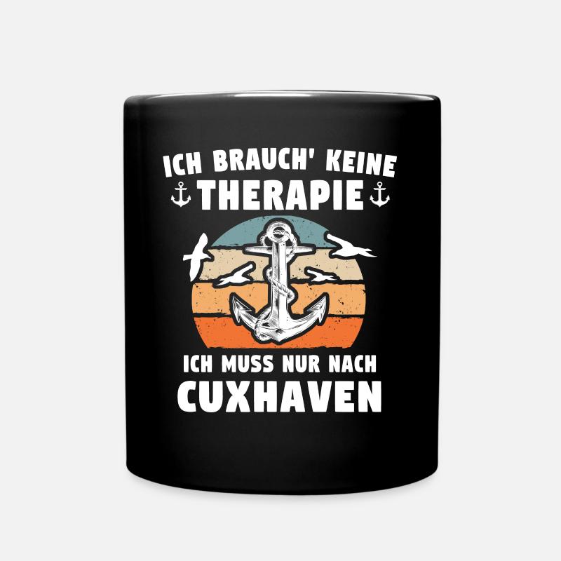 Cuxhaven Nordsee Cuxhavener - Tasse einfarbig - Schwarz