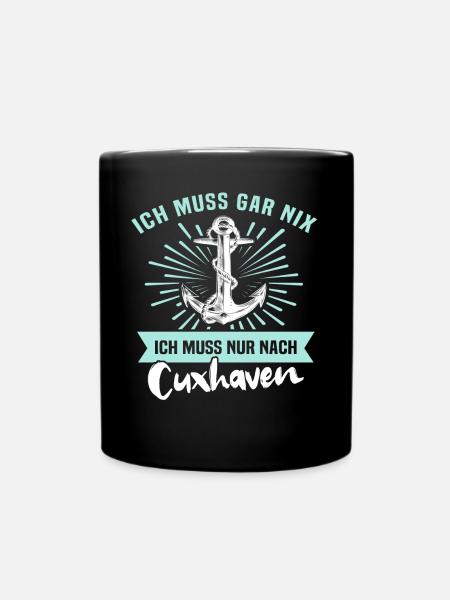 Cuxhaven Nordsee Cuxhavener - Tasse einfarbig - Schwarz