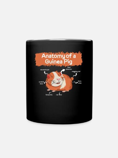 Définition Animal Animal Anatomie de Guêpe de Guinée Hamster - Mug uni - noir