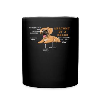Definition Animal Pet Anatomy Of Boxer Dog - Tasse einfarbig - Schwarz - Vorne