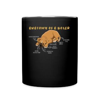 Definition Animal Pet Anatomy Of Boxer - Tasse einfarbig - Schwarz - Vorne