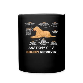 Definition Animal Pet Anatomy Of Retriever - Tasse einfarbig - Schwarz - Vorne