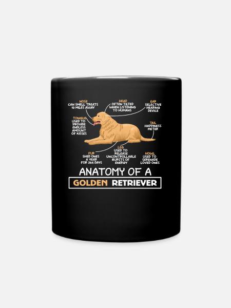 Définition Animal Animal Animal Anatomie Du Retriever - Mug uni - noir