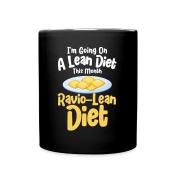 Noodles Noodle Lover Ravioli Cadeau - Mug uni - noir - Devant
