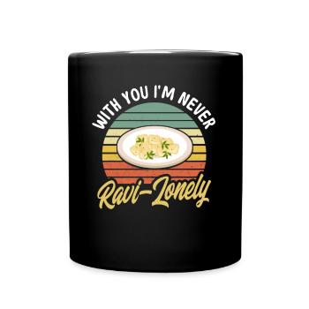 Noodles Noodle Lover Ravioli Cadeau - Mug uni - noir - Devant