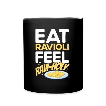 Noodles Noodle Lover Ravioli Cadeau - Mug uni - noir - Devant
