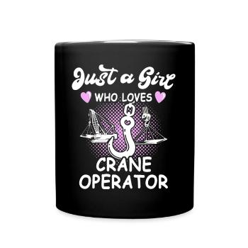 Crane Operator Women Crane Crane Operator - Full Colour Mug - black - Front