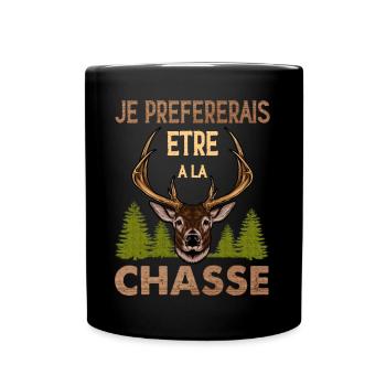 Chasse Citation Pour Homme Chasseur Papa Papy - Mug uni - noir - Devant