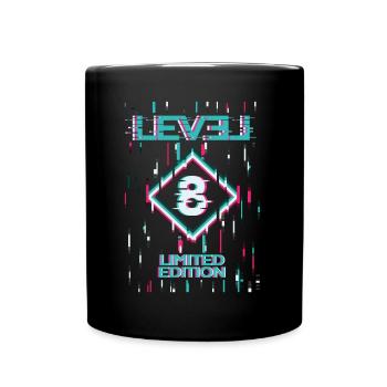 Jeu d’anniversaire niveau 8 Gaming Limited Edition Gamer - Mug uni - noir - Devant