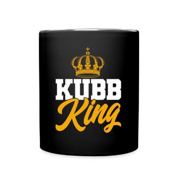 Kubb Kubb König Geschenk - Tasse einfarbig - Schwarz - Vorne