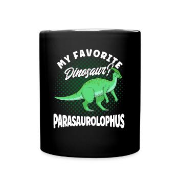 Parasaurolophus Dinosaur Lover Gift - Full Colour Mug - black - Front