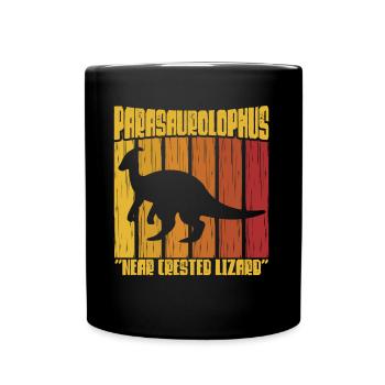 Parasaurolophus Dinosaur Lover Gift - Full Colour Mug - black - Front