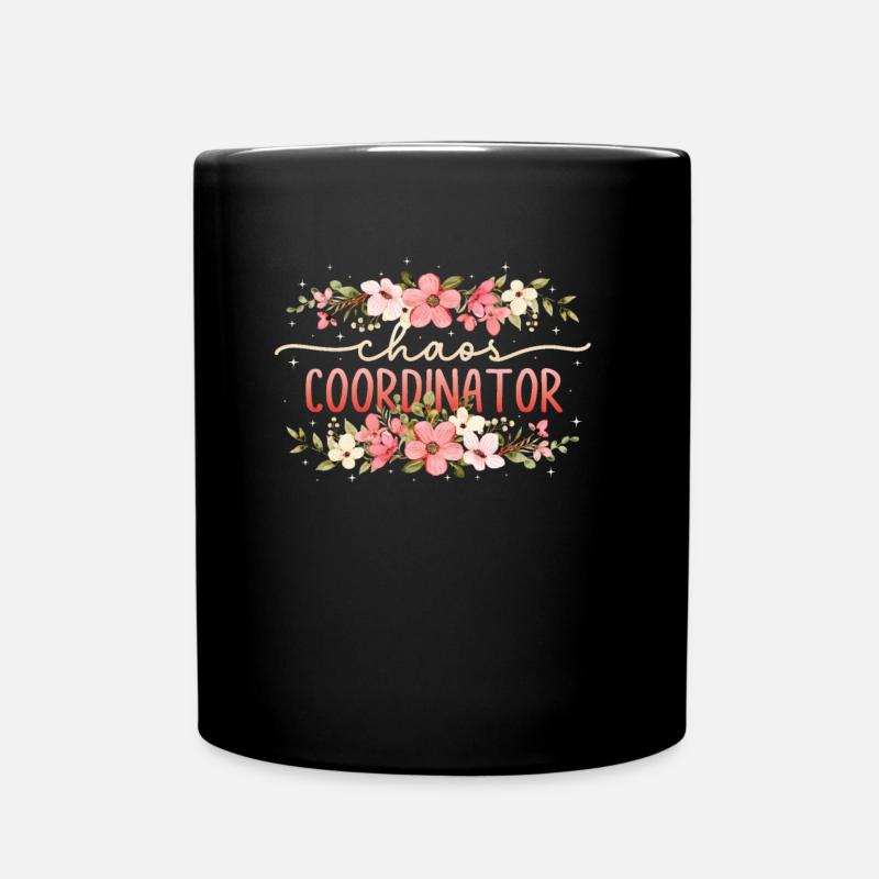 Coordonnatrice du chaos Maman - Appréciation de la mère - Mug uni - noir