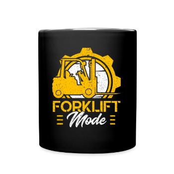 Forklift Driver Forklift Mode Gift - Full Colour Mug - black - Front