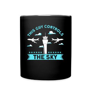 Cadeau d’aéroport de contrôle de la circulation aérienne - Mug uni - noir - Devant
