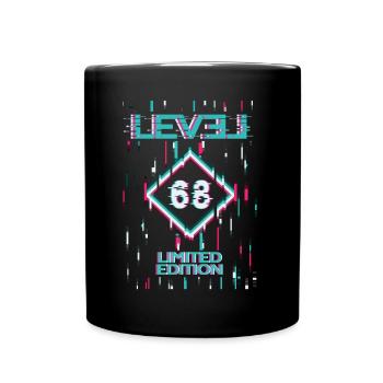 Birthday Level 68 Gaming Limited Edition Gamer - Full Colour Mug - black - Front