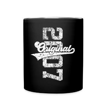 19. GEBURTSTAG ORIGINAL 2007 - Tasse einfarbig - Schwarz - Vorne