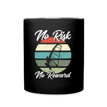 Surfer Windsurfer Windsurfen Surfen Geschenk - Tasse einfarbig - Schwarz - Vorne