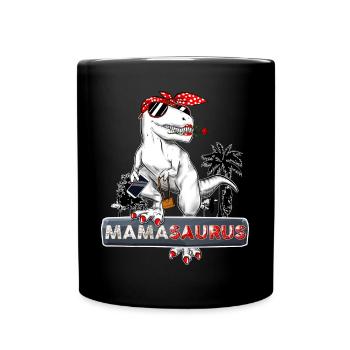 Maman Super Cool A La Mode Dinosaure Mamasaurus - Mug uni - noir - Devant