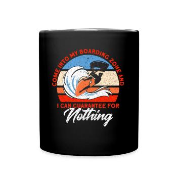 Kiteboarder Kitesurfer Kiten Kiteboard Geschenk - Tasse einfarbig - Schwarz - Vorne