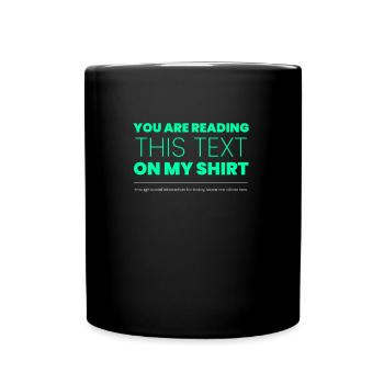 Witziges Introvertiertes Design für introvertierte - Tasse einfarbig - Schwarz - Vorne