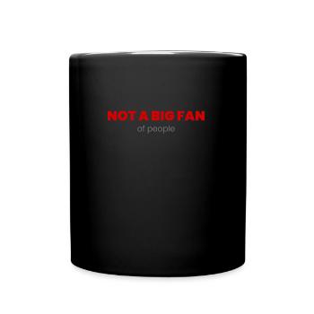 Not People Introvert Design für introvertierte - Tasse einfarbig - Schwarz - Vorne