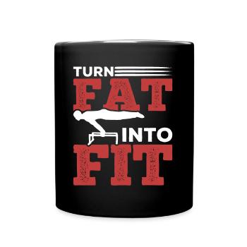 Straße Krafttraining Calisthenics Körpergewicht - Tasse einfarbig - Schwarz - Vorne