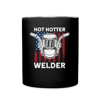 Welding Hot Hot Welder Gift - Full Colour Mug - black - Front
