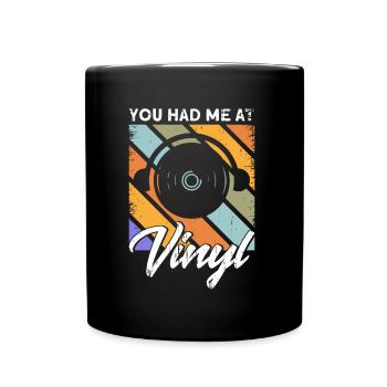 Record LP Collector Record Collector - Full Colour Mug - black - Front
