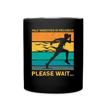 Cadeau de coureur de demi-marathon - Mug uni - noir - Devant
