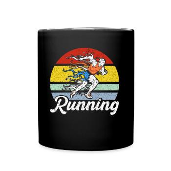 Half Marathon Running Jogging Gift - Full Colour Mug - black - Front