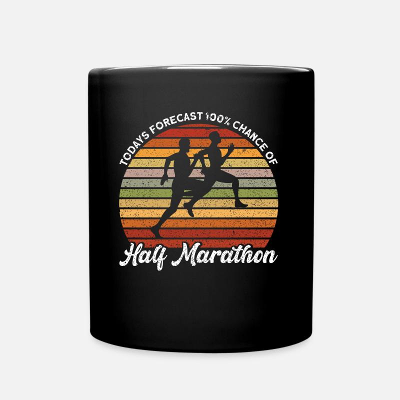 Runner Half Marathon Jogger Cadeau - Mug uni - noir