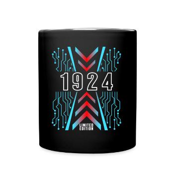 Birthday 1924 Gaming Limited Edition Gamer - Full Colour Mug - black - Front