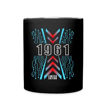 Birthday 1961 Gaming Limited Edition Gamer - Full Colour Mug - black - Front