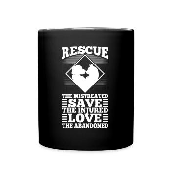 In my darkest hour i reached for a hand and found - Full Colour Mug - black - Front