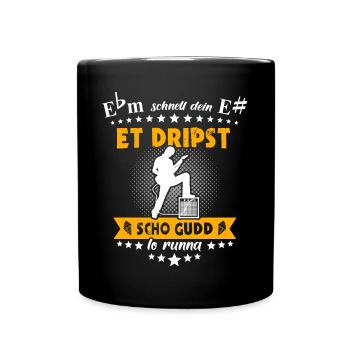 Musiker Saarland Ebm E# Saarländisch - Tasse einfarbig - Schwarz - Vorne