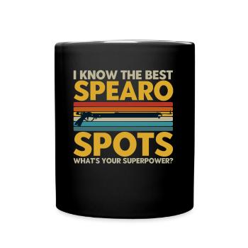 Speerfischer Die besten Speerfischer Spots - Tasse einfarbig - Schwarz - Vorne