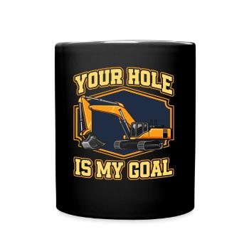 Cadeau de construction d’opérateur d’excavatrice - Mug uni - noir - Devant