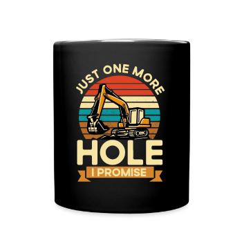 Bediener Bagger Schweres Gerät Geschenk - Tasse einfarbig - Schwarz - Vorne