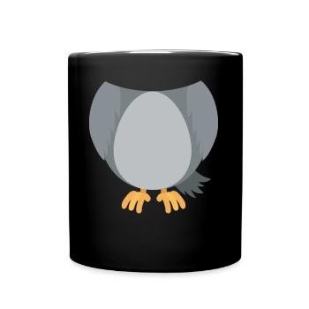 Funny Animal Owl Costume For Halloween - Full Colour Mug - black - Front