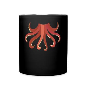 Funny Animal Octopus Costume For Halloween - Full Colour Mug - black - Front