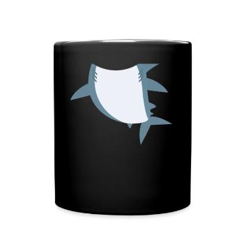 Funny Animal Shark Costume For Halloween - Full Colour Mug - black - Front