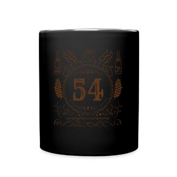 Retro Vintage Age 54 ans Naissance Naissance Bière - Mug uni - noir - Devant