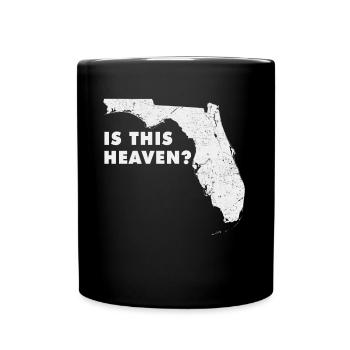 Land Map America State Home Heaven Florida - Full Colour Mug - black - Front