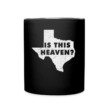 Carte terrestre Amérique État Accueil Paradis Texas - Mug uni - noir - Devant