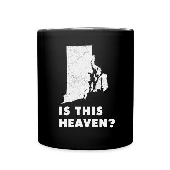Land Map America State Home Heaven Rhode Island - Full Colour Mug - black - Front