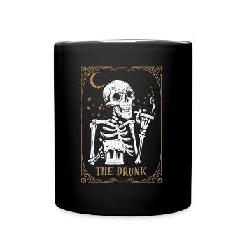 Tarot Card Occult Club Gothic Vice Drinker Drunk - Tasse einfarbig - Schwarz - Vorne